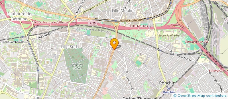 localisation de l'entreprise BENJARONG  FACHES-THUMESNIL