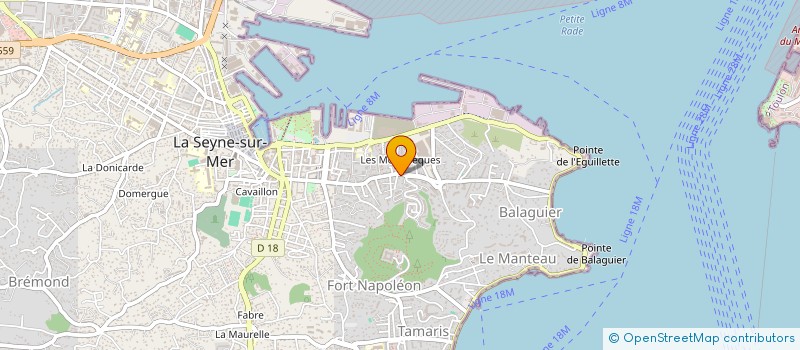 localisation de l'entreprise BENJI ELECTRICITE GENERALE à LA SEYNE-SUR-MER