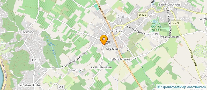 localisation de l'entreprise BENJO  SAINT-GEORGES-D'OLERON