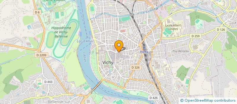 localisation de l'entreprise BENJY FALCK à VICHY