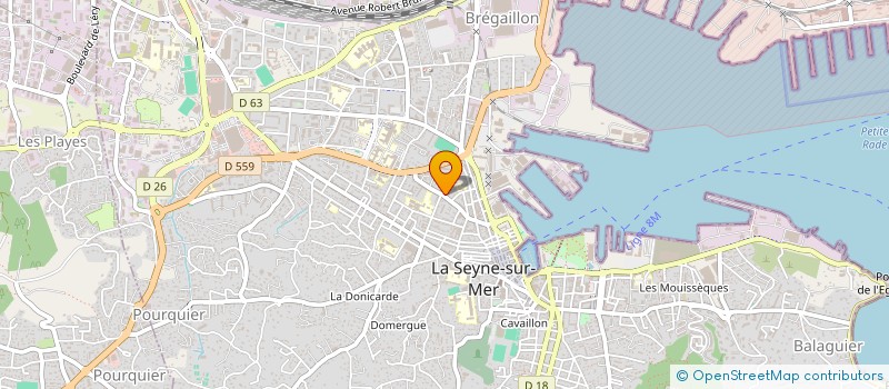 localisation de l'entreprise BENK PLOMBERIE à LA SEYNE-SUR-MER