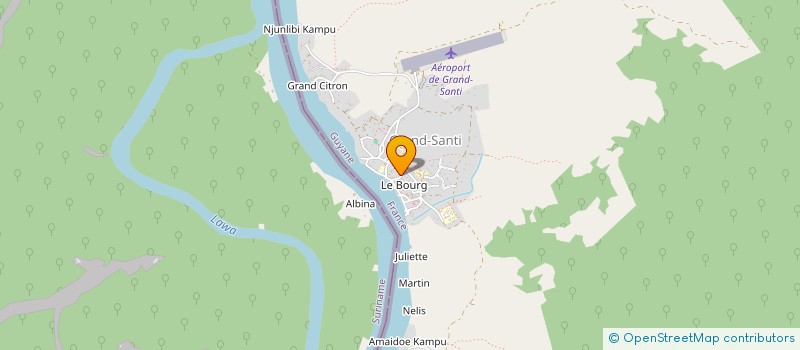 localisation de l'entreprise BENK'S TRANSPORT ET MULTI-SERVICES à GRAND-SANTI