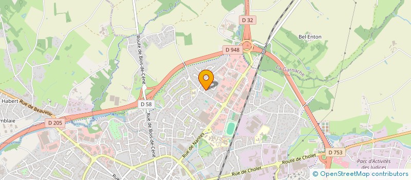localisation de l'entreprise BENLEC INVEST à CHALLANS