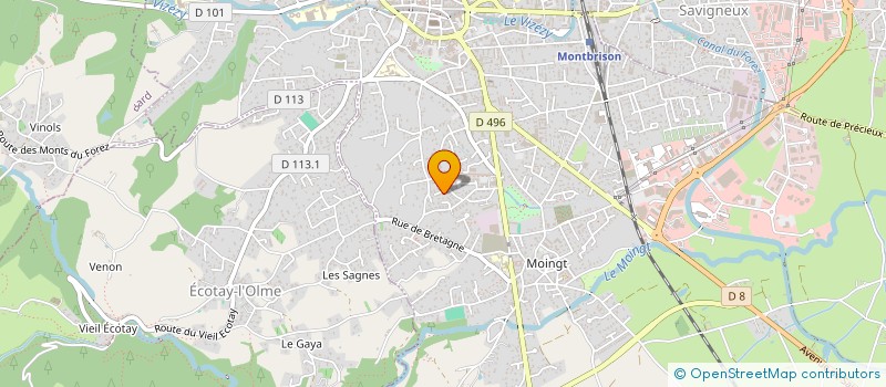 localisation de l'entreprise BENLI à MONTBRISON