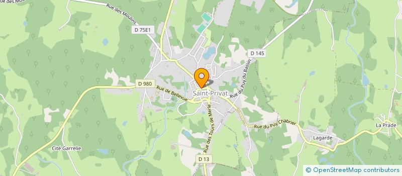 localisation de l'entreprise BENLIZ  SAINT-PRIVAT