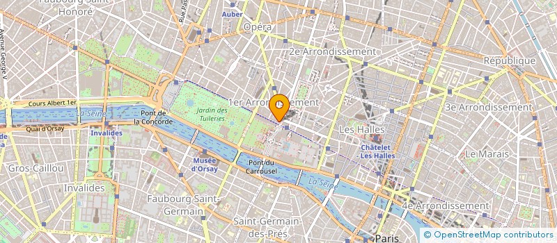 localisation de l'entreprise BENLUX LOUVRES à PARIS