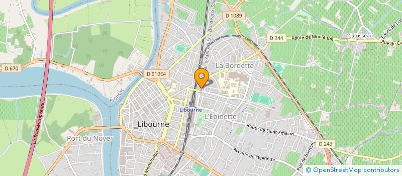 localisation de l'entreprise BENMATH  LIBOURNE