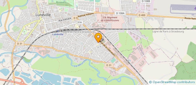 localisation de l'entreprise BENMAX  LUNEVILLE