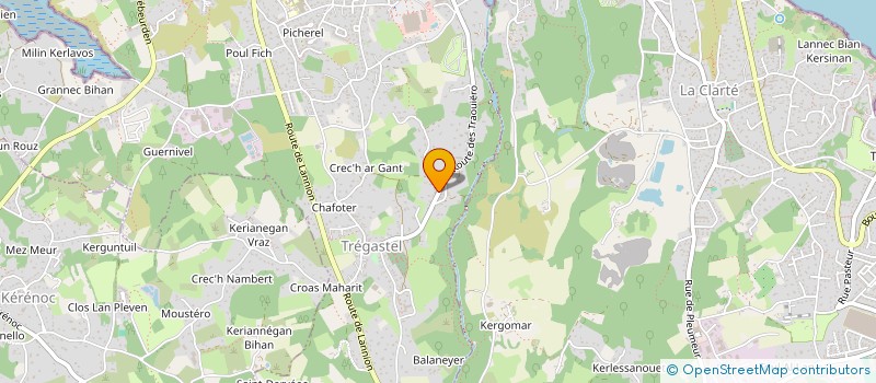 localisation de l'entreprise BENMAX  TREGASTEL