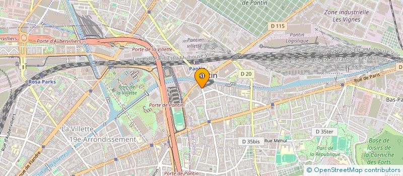 localisation de l'entreprise BENMERGUI PRO  PANTIN