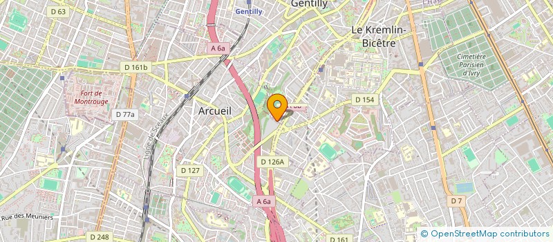localisation de l'entreprise BENNACEUR GESTION IMMOBILIERE  ARCUEIL