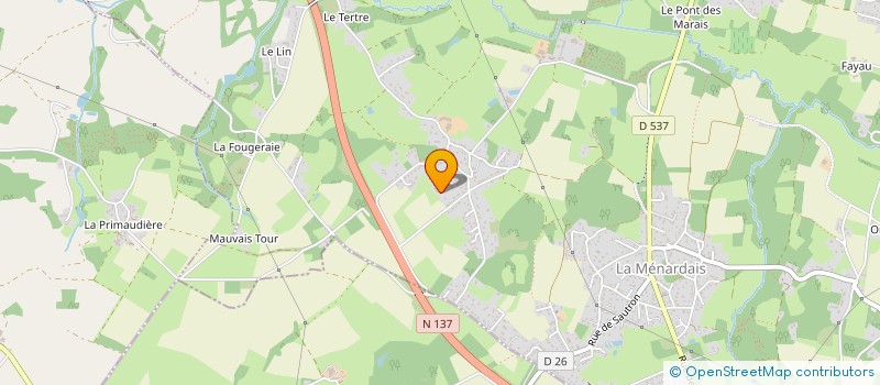 localisation de l'entreprise BENNACEUR HENRY  TREILLIERES