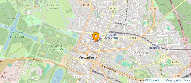 localisation de l'entreprise BENNAICHE GERARD à VERSAILLES