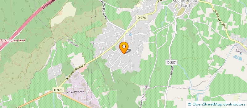 localisation de l'entreprise BENNE ENVIRONNEMENT à ROCHEFORT-DU-GARD