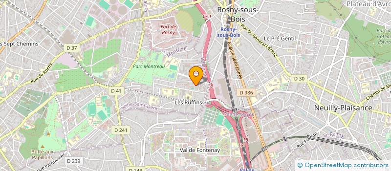 localisation de l'entreprise BENNE ET FILS à MONTREUIL