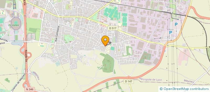 localisation de l'entreprise BENNE PLATEAU SERVICES  MEYZIEU