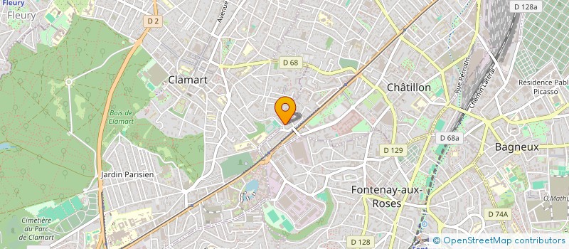 localisation de l'entreprise BENNE'UP  CLAMART