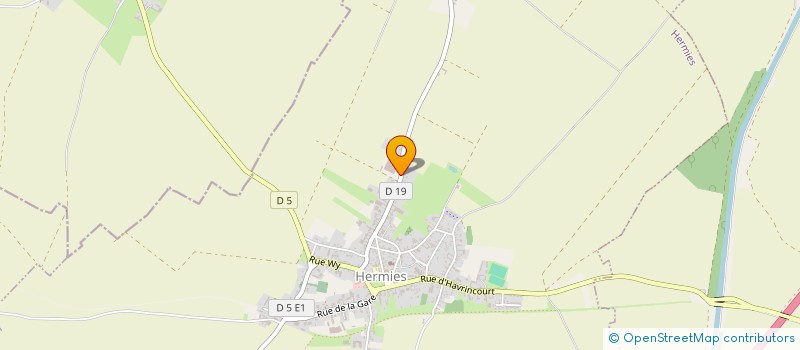 localisation de l'entreprise BENNES DELMOTTE à HERMIES