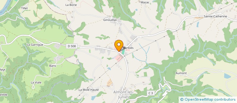localisation de l'entreprise BENNES RCI à ALMONT-LES-JUNIES