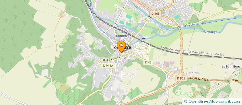 localisation de l'entreprise BENNETON à TONNERRE