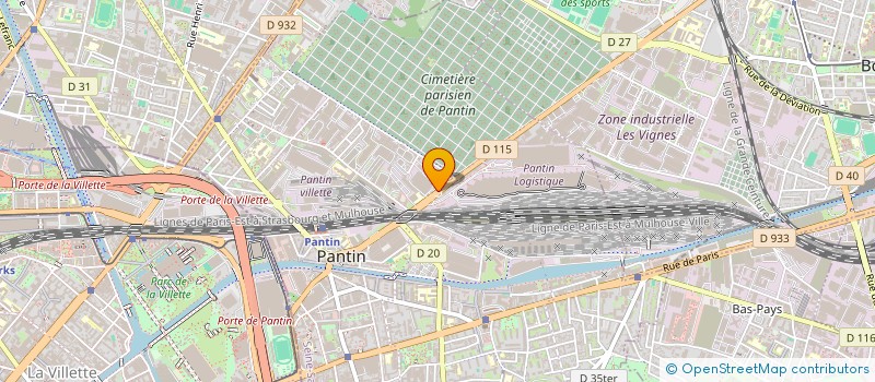 localisation de l'entreprise BENNI  PANTIN