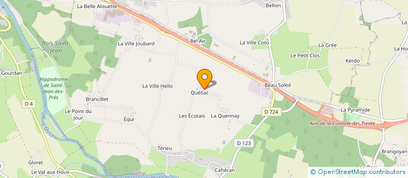 localisation de l'entreprise BENNIC  GUILLAC