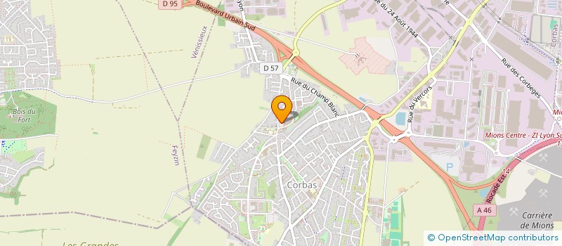 localisation de l'entreprise BENNIMMO 69 à CORBAS