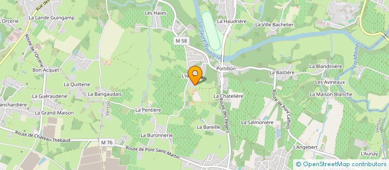 localisation de l'entreprise BENNUIDES  VERTOU