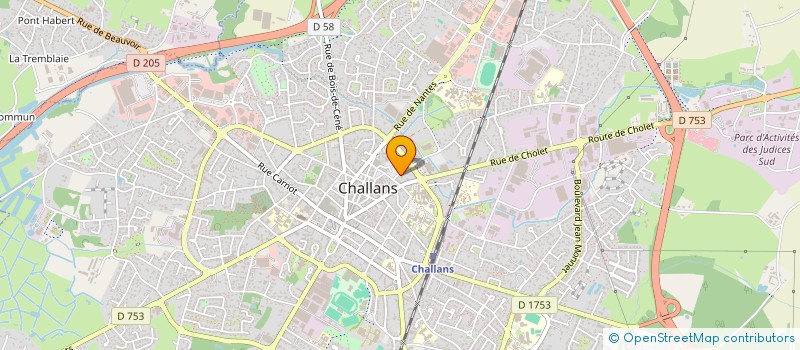 localisation de l'entreprise BENNY à CHALLANS