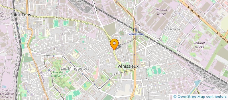 localisation de l'entreprise BENNY SERRURERIE & RENOVATIONS  VENISSIEUX