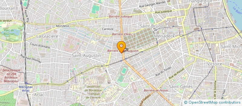 localisation de l'entreprise BENO  BORDEAUX