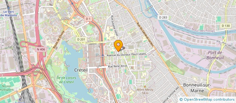 localisation de l'entreprise BENO INVEST  CRETEIL