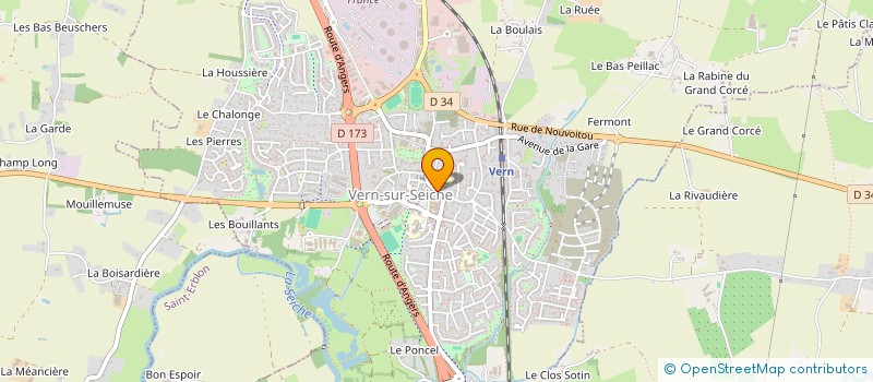 localisation de l'entreprise BENODET 96  VERN-SUR-SEICHE