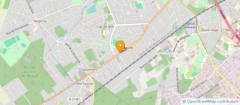 localisation de l'entreprise BENOIST  PESSAC