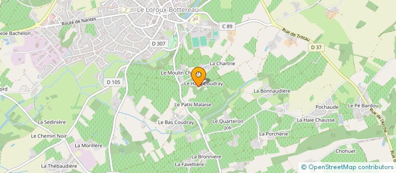 localisation de l'entreprise BENOIST  LE LOROUX-BOTTEREAU