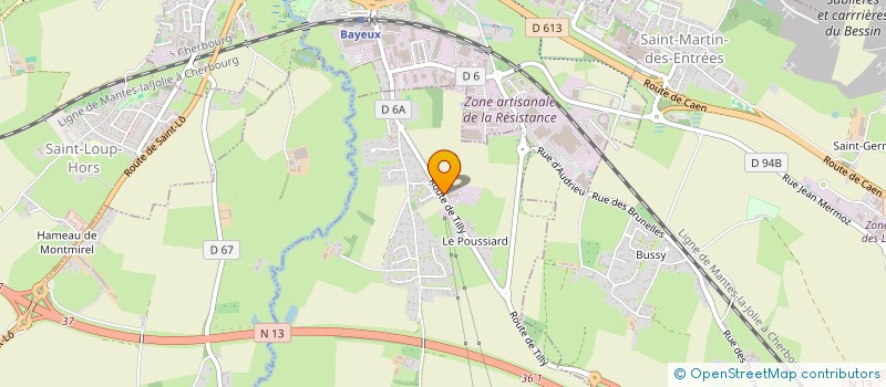 localisation de l'entreprise BENOIST AUTO OCCASIONS  MONCEAUX-EN-BESSIN