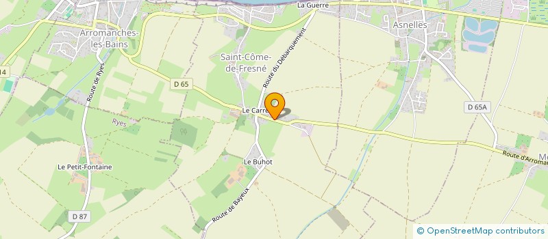 localisation de l'entreprise BENOIST FRERES à ASNELLES