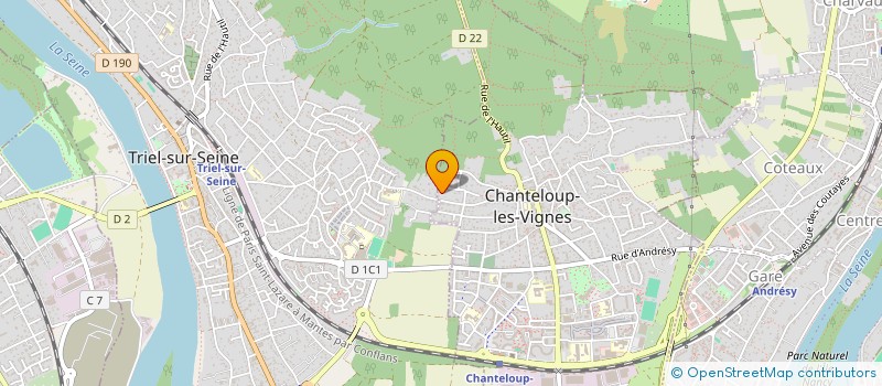 localisation de l'entreprise BENOIST                       PIERR  CHANTELOUP-LES-VIGNES