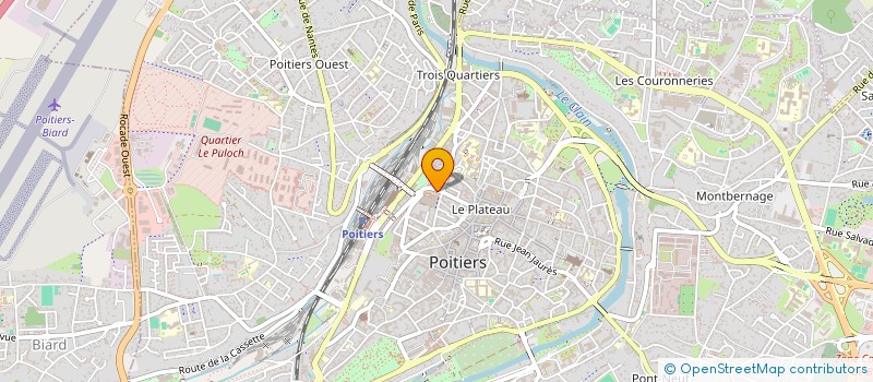 localisation de l'entreprise BENOIST PUBLICITE à POITIERS