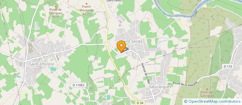 localisation de l'entreprise BENOIT  SAINT-SERIES