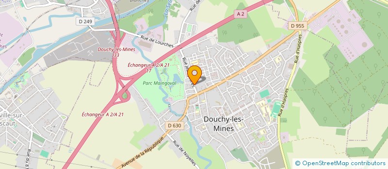 localisation de l'entreprise BENOIT BOUDOUX & ASSOCIES à DOUCHY-LES-MINES