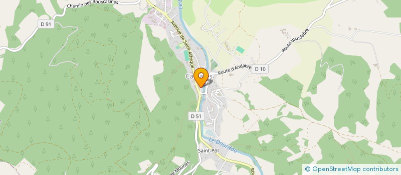 localisation de l'entreprise BENOIT D CONSTRUCTION  CAMARES