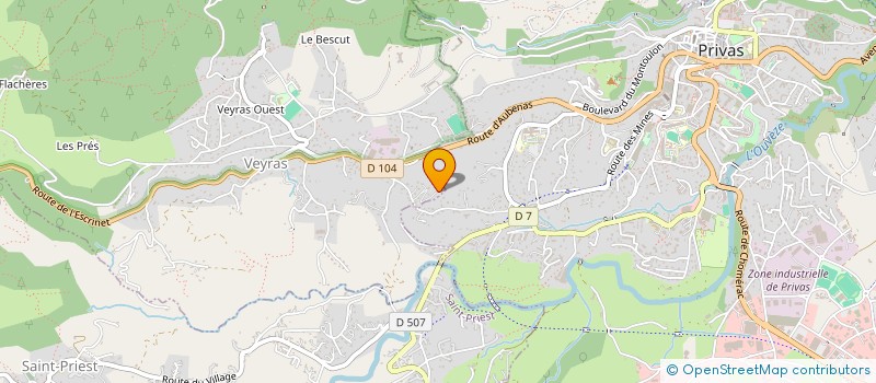 localisation de l'entreprise BENOIT ECARD  VEYRAS