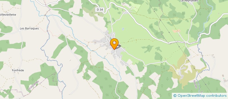localisation de l'entreprise BENOIT ENERGIE à ROCLES