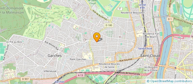 localisation de l'entreprise BENOIT ET ANNE DAMBRE  SAINT-CLOUD