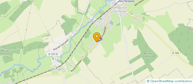 localisation de l'entreprise BENOIT ET COMPAGNIE  BLANGY-SUR-TERNOISE