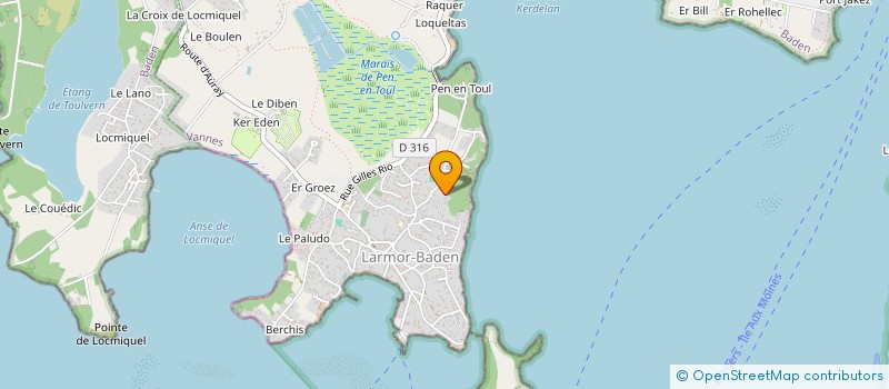 localisation de l'entreprise BENOIT FOUGERAIS  LARMOR-BADEN