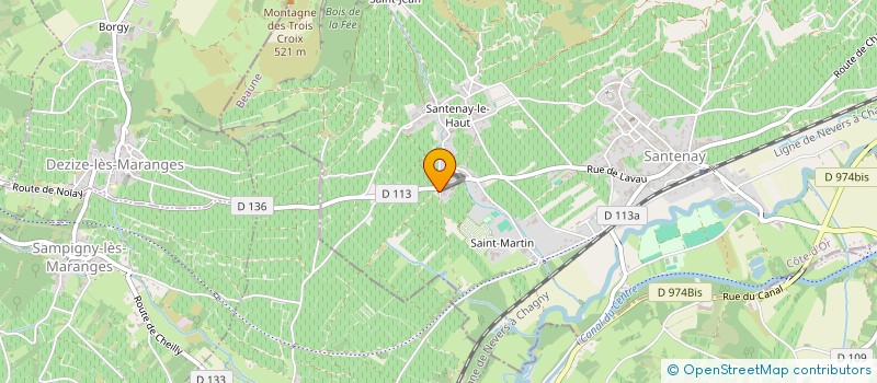 localisation de l'entreprise BENOIT GIRARDIN à SANTENAY