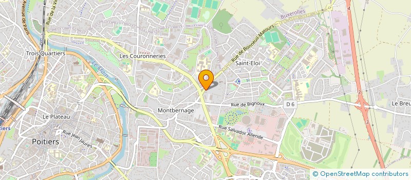 localisation de l'entreprise BENOIT GUICHARD ET GILLES DE GROMARD à POITIERS