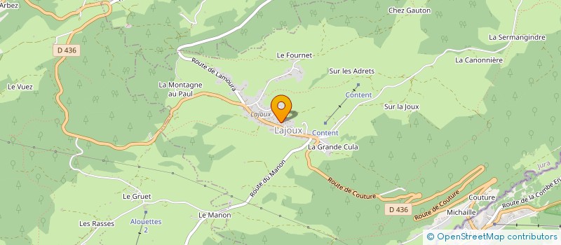 localisation de l'entreprise BENOIT-JEANNIN SPORT à LAJOUX